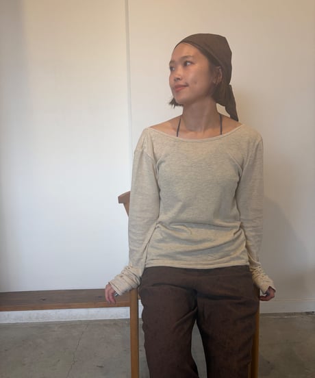 Linen blend  2way tee 【2027年3月上旬〜3月中旬】