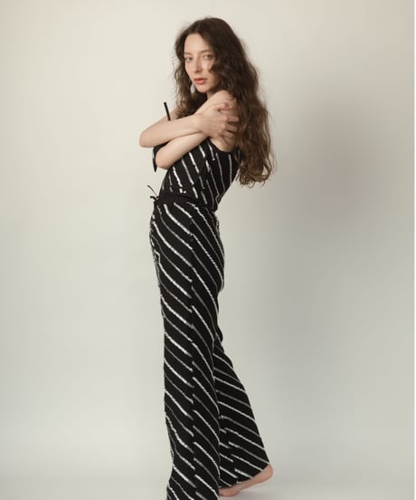 Jacquard piping pants【3月上旬納期】