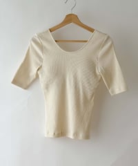 Organic cotton backopen tee【4月上旬納期】