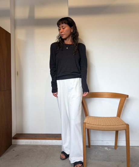 Linen blend  2way tee 【2027年3月上旬〜3月中旬】