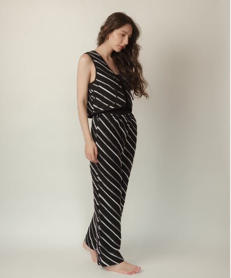 Jacquard piping pants【3月上旬納期】