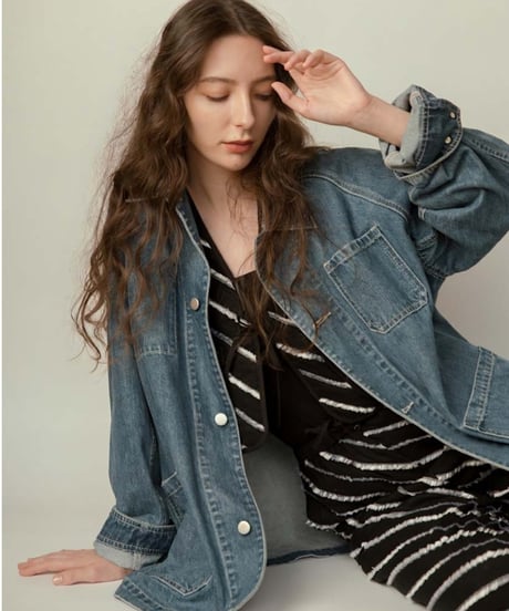 Oversize Denim Coverall Jacket【2月上旬納期】