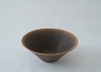 微細結晶褐色釉朝顔鉢M 和田山真央