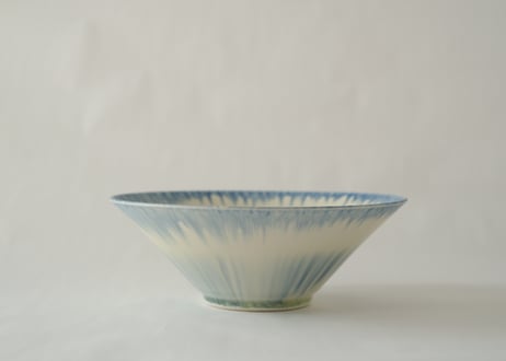 藍流し朝顔鉢L　和田山真央