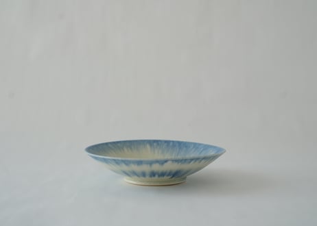 藍流し浅鉢S　 和田山真央