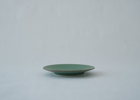 微細結晶緑釉平皿SS　 和田山真央