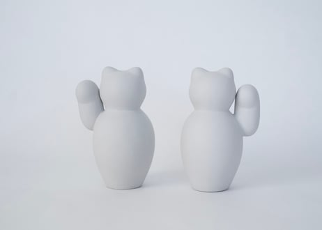 manekineko gray / 片手　菊池俊治