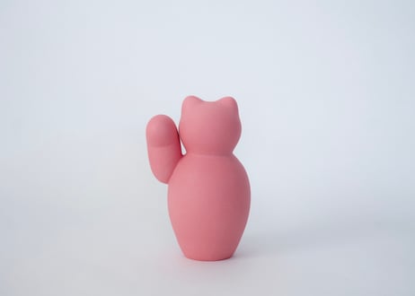manekineko 赤/ 片手　菊池俊治
