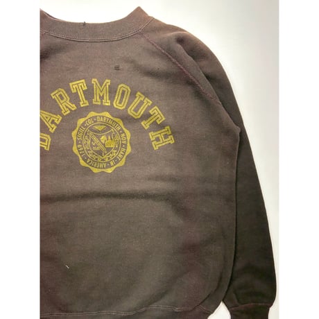 60s  VINTAGE COLLEGE SWEAT Size L程