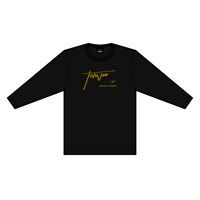 LT-AVS001-BK　TERVA　アニバーサリーサイン　クイックドライ長袖Ｔシャツ/ブラック （プリントカラーゴールド）