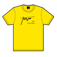 T-AVS001-YL　TERVA　アニバーサリーサイン　クイックドライＴシャツ/イエロー(プリントカラーブラック)