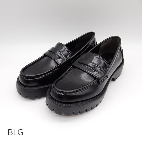 【22.5cm～25.0cm】【軽量/厚底】トラックソールローファー/WX500