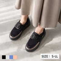 【2026AW】 【S-LL】 スクエアバックルベルトスリッポンスニーカー/WX1805
