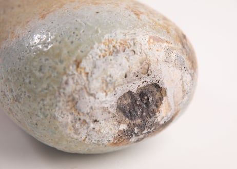 窯変扁花入　Flattened Kiln-Transformed Flower Vessel　F7_17