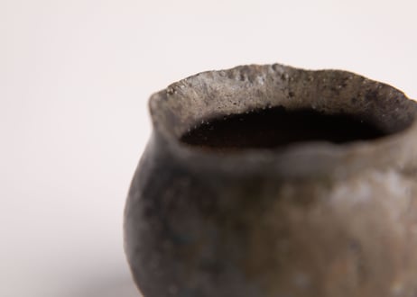自然釉小壷　Small Jar with Natural Ash Glaze　F7_52