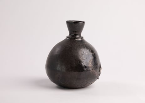 自然釉花入　Natural Ash-Glazed Flower Vessel　F7_30
