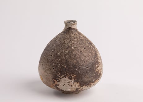 自然釉一輪挿　Single-Flower Vase with Natural Ash Glaze　F7_25