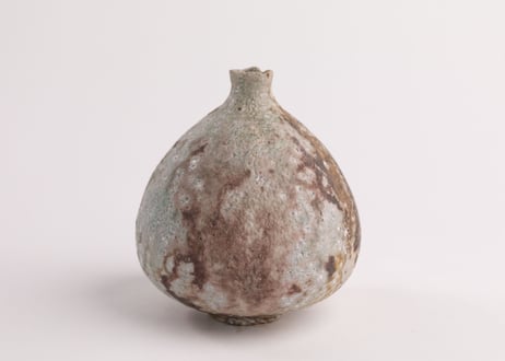 自然釉一輪挿　Single-Flower Vase with Natural Ash Glaze　F7_25
