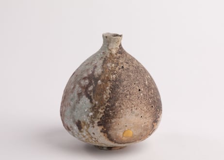 自然釉一輪挿　Single-Flower Vase with Natural Ash Glaze　F7_25