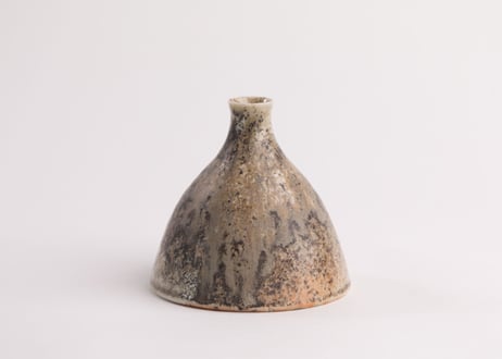 自然釉一輪挿　Single-Flower Vase with Natural Ash Glaze　R8-212
