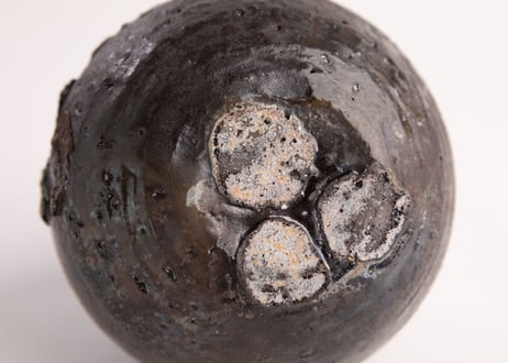 自然釉花入　Natural Ash-Glazed Flower Vessel　F7_30