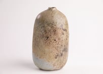 窯変扁花入　Flattened Kiln-Transformed Flower Vessel　F7_17