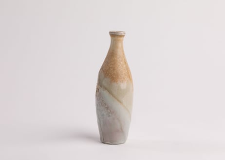 自然釉窯変一輪挿　Natural ash glaze kiln-change single-flower vase　R8-220