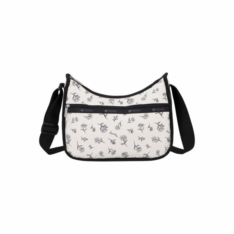 【希少・ヴィンテージ】レスポートサック ボストンバッグ タトゥー柄エドハーディ風 レスポートサック Classic Hobo INK SKETCHED FLORAL IVORY