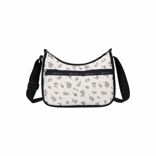 レスポートサック Classic Hobo INK SKETCHED FLORAL IVORY