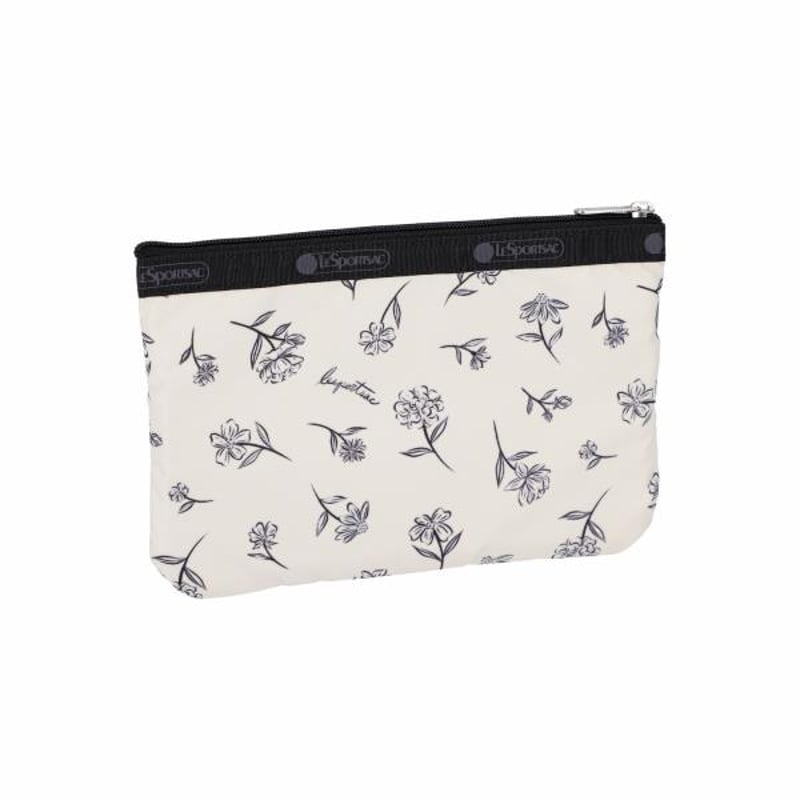 レスポートサック 3 ZIP COSMETIC POUCH INK SKETCHED FLOR
