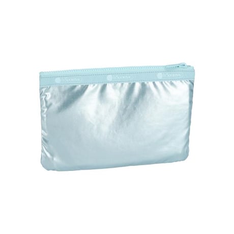 レスポートサック 3 ZIP COSMETIC POUCH AQUA BLUE SHINE 7158 MA17 lesportsac ポーチ