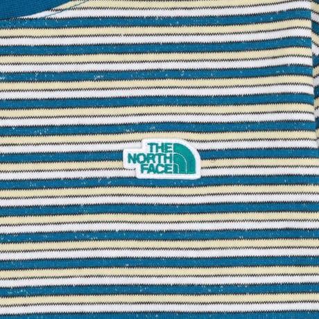 ザ・ノースフェイス K'S PLAYON STRIPE SLEEVE TEE キッズ プレイオン ストライプ スリーブ Tシャツ Light Yellow THE NORTH FACE Tシャツ