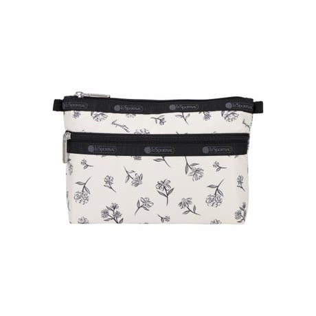 レスポートサック Cosmetic Clutch INK SKETCHED FLORAL IVORY 7105 HG81 lesportsac ポーチ