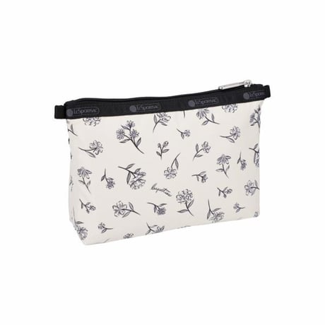 レスポートサック Cosmetic Clutch INK SKETCHED FLORAL IVORY 7105 HG81 lesportsac ポーチ