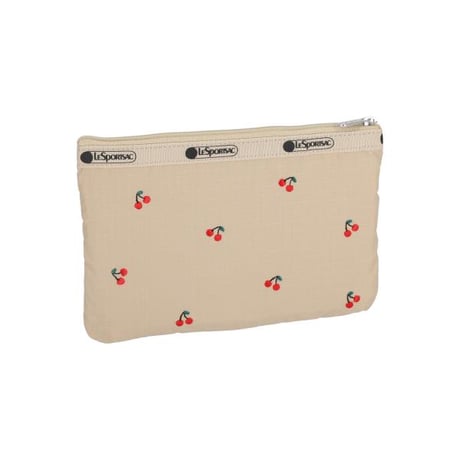 レスポートサック 3 ZIP COSMETIC POUCH CHERRY EMBROIDERY 7158 HF98 lesportsac ポーチ