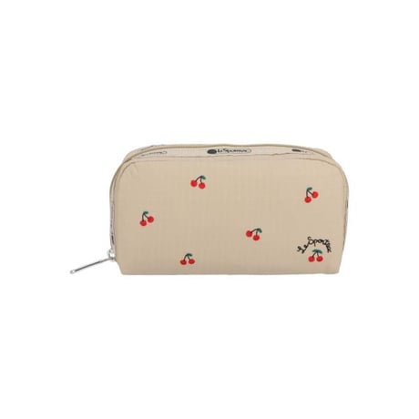 レスポートサック RECTANGULAR COSMETIC POUCH CHERRY EMBROIDERY 6511 HF98 lesportsac ポーチ