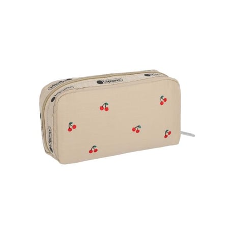 レスポートサック RECTANGULAR COSMETIC POUCH CHERRY EMBROIDERY 6511 HF98 lesportsac ポーチ
