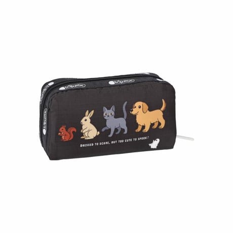 レスポートサック RECTANGULAR COSMETIC POUCH TOO CUTE TO SPOOK COSMETIC 6511 HH12 lesportsac ポーチ