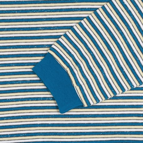 ザ・ノースフェイス K'S PLAYON STRIPE SLEEVE TEE キッズ プレイオン ストライプ スリーブ Tシャツ Light Yellow THE NORTH FACE Tシャツ