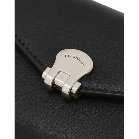 ジルスチュアート クラスプ 三つ折り ウォレット Black JILL STUART 財布