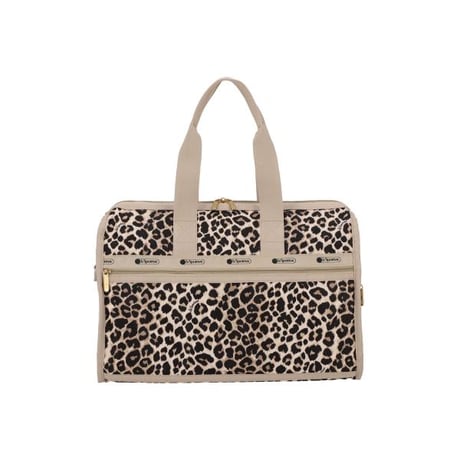 レスポートサック DELUXE MEDIUM WEEKENDER LATTE LEOPARD 4318 HH07 lesportsac ショルダーバッグ