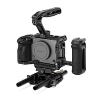 ソニー FX5用フル/ハーフ対応カメラケージ プロキット (TA-T108-C-B)  [トップ・サイドハンドル/ベースプレート付属]