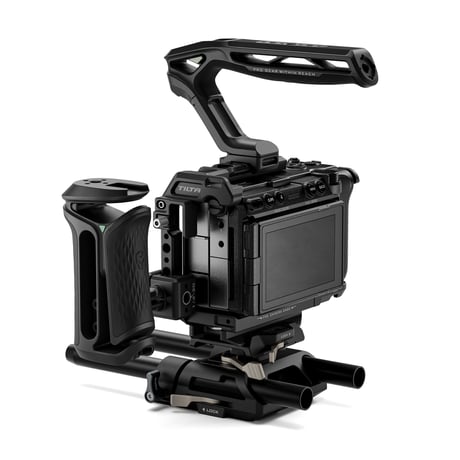 ソニー FX5用フル/ハーフ対応カメラケージ プロキット (TA-T108-C-B)  [トップ・サイドハンドル/ベースプレート付属]