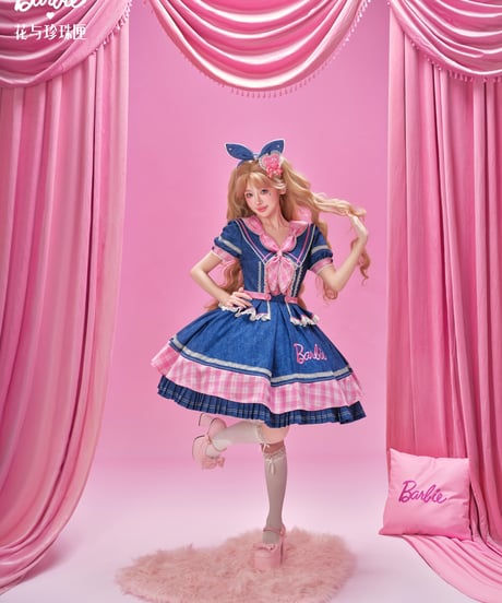 「花箱×Barbieコラボ」デニムワンピース【9/20まで】ロリータ