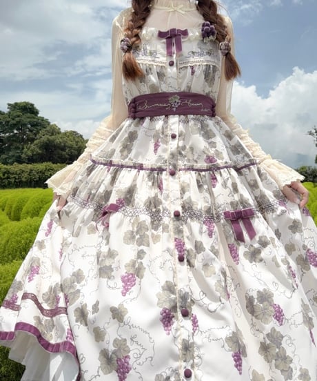 「ロワール葡萄園」5.0ノーウエストロングジャンパースカート【7/20まで】ロリータ