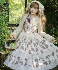 「ロワール葡萄園」5.0段々ジャンパースカート【7/20まで】ロリータ