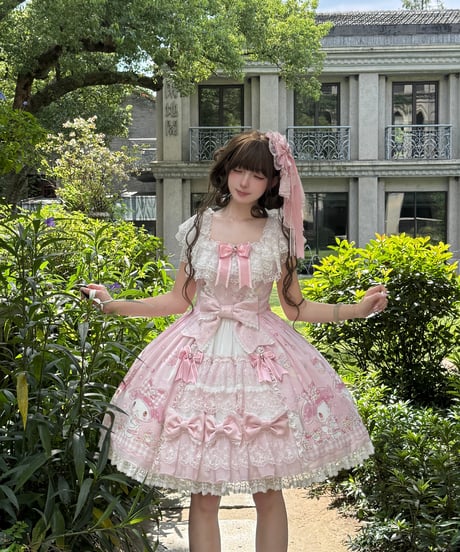 「仲夏×サンリオ」マイメロディ 前開きワンピース【10/17まで】ロリータ