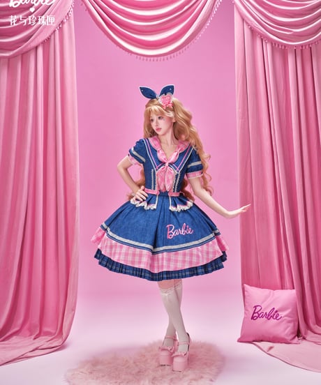 「花箱×Barbieコラボ」デニムワンピース【9/20まで】ロリータ