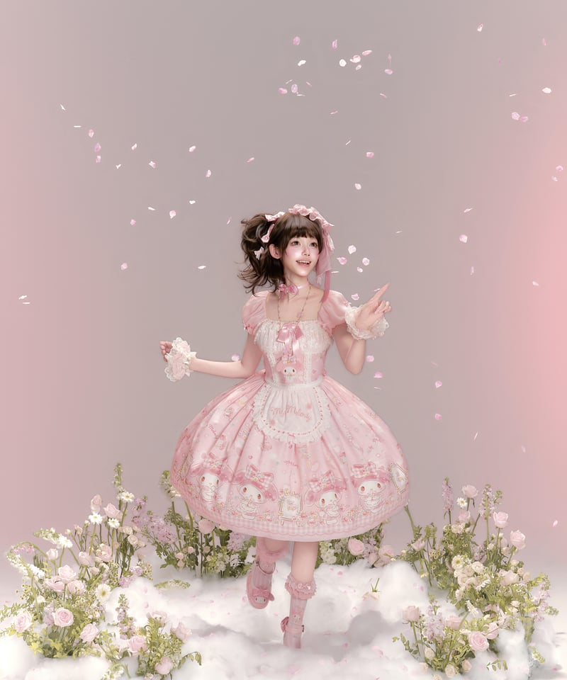 Dear my love×サンリオコラボ　マイメロ　ロリータワンピース 仲夏×サンリオ」マイメロディ ワンピース【10/17まで】ロリータ | GIRLISM