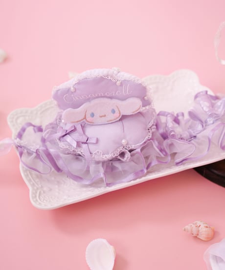 「花箱×サンリオ」シナモンオーシャン 柄付きオーバースカートワンピース【10/10まで】ロリータ